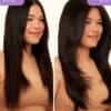 before after לא נעשה שימוש בפוטושופ על השיער