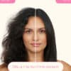 smooth over frizz fighting treatment before and after להפחתה מיידית של פריז ב-73%